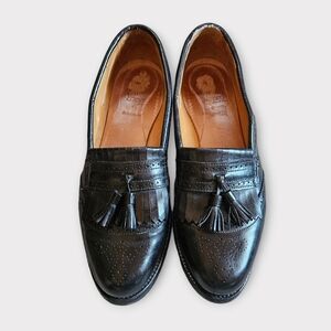 Allen Edmonds Bridgeton Black Leather Tassel Loafers